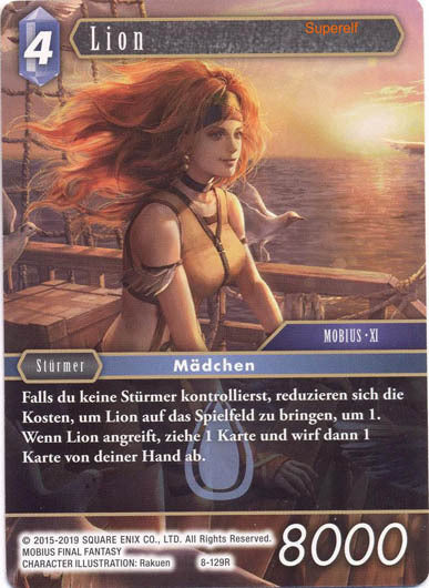 Final Fantasy Opus 8-129 R Lion Wasser