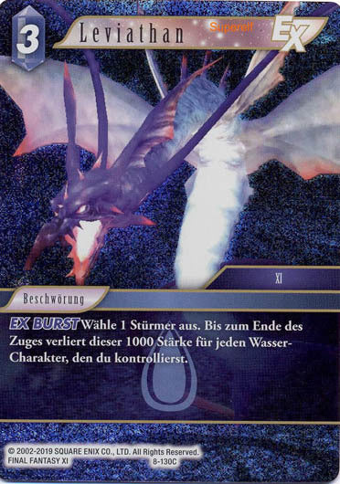 Final Fantasy Opus 8-130 C Leviathan Wasser