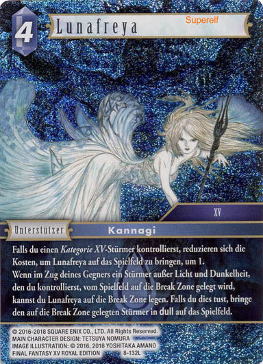 Final Fantasy Opus 8-132 L Lunafreya Wasser