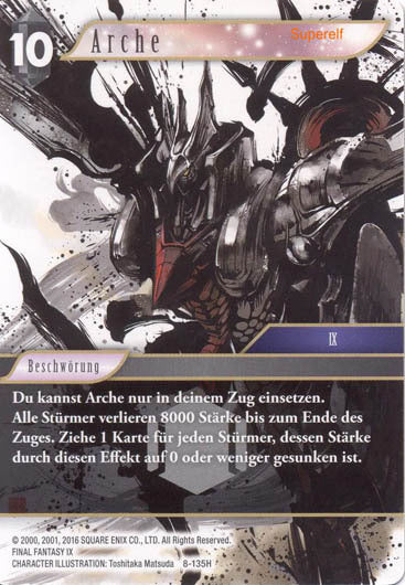 Final Fantasy Opus 8-135 H Arche Dunkelheit
