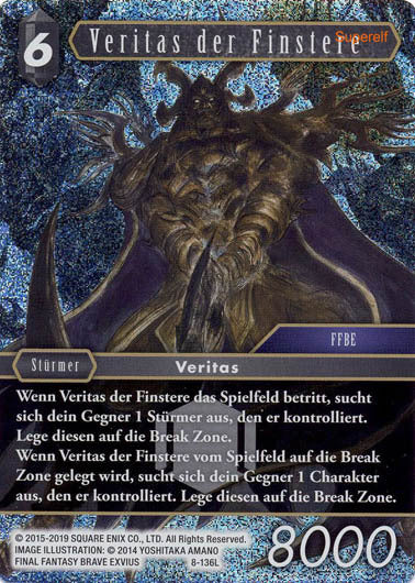Final Fantasy Opus 8-136 L Veritas der Finstere Dunkelheit