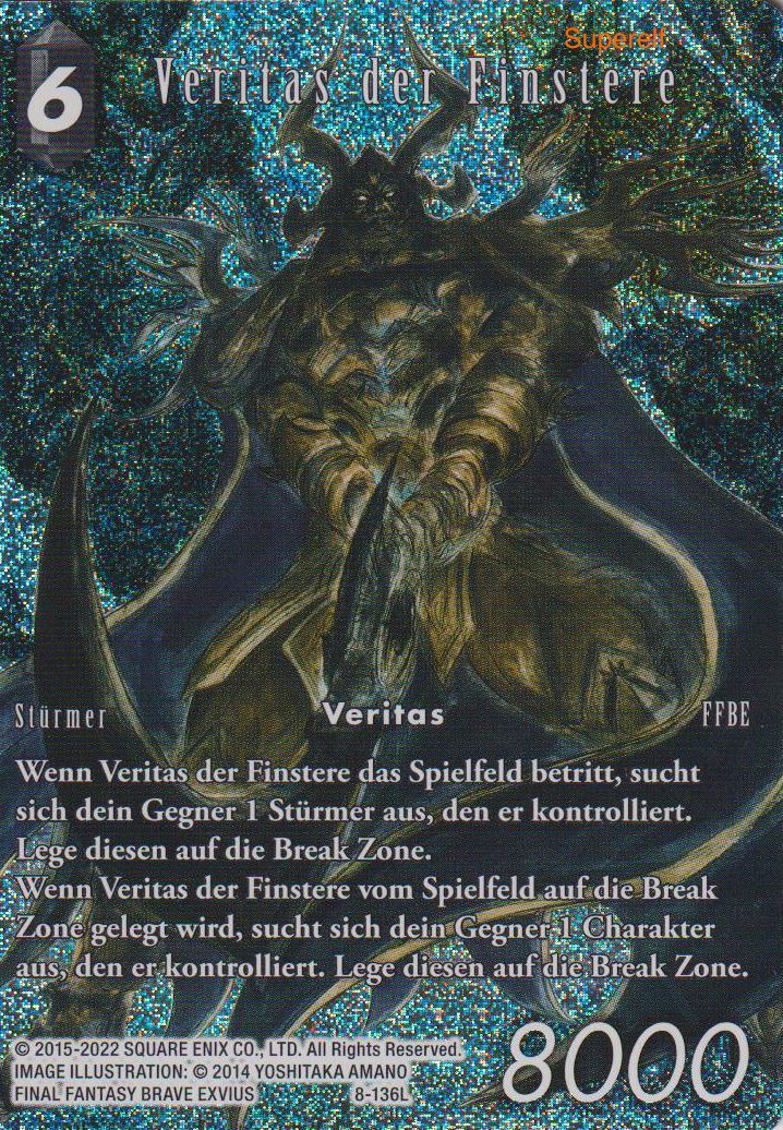 Final Fantasy 8-136L Veritas der Finstere Full Art Premium - Legacy aus OPUS 17