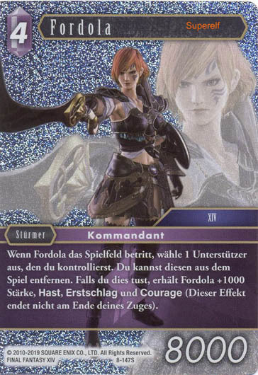 Final Fantasy Opus 8-147 S Fordola Blitz