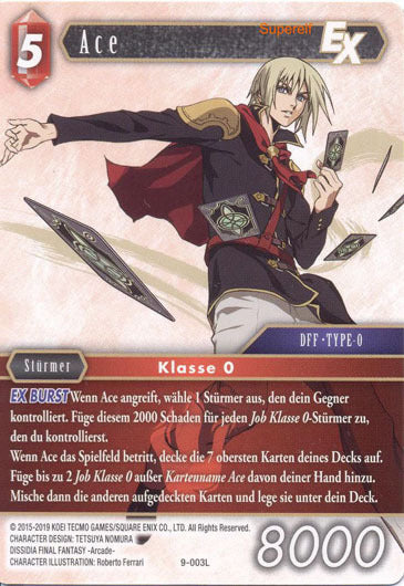 Final Fantasy Opus 9-003 L Ace Feuer