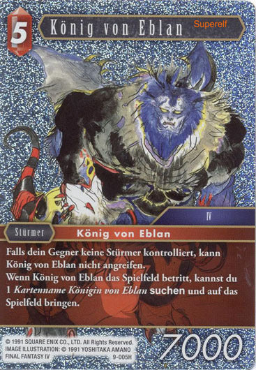 Final Fantasy Opus 9-005 H König von Eblan Feuer