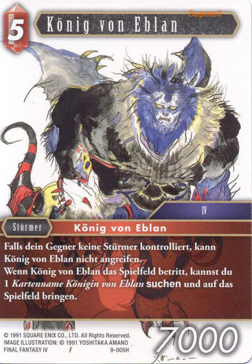 Final Fantasy Opus 9-005 H König von Eblan Feuer
