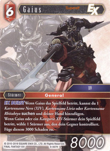 Final Fantasy Opus 9-007 H Gaius Feuer