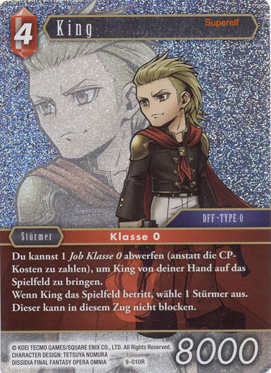 Final Fantasy Opus 9-010 R King Feuer