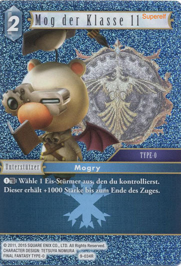 Final Fantasy Opus 9-034 R Mog der Klasse 11 Eis