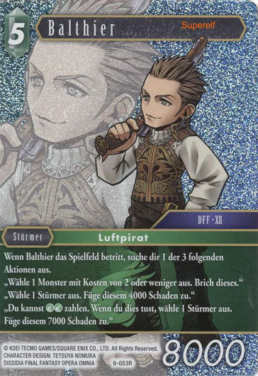 Final Fantasy Opus 9-053 R Balthier Wind