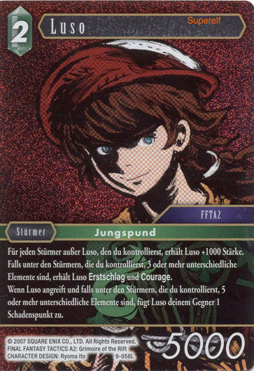 Final Fantasy Opus 9-058 L Luso Wind