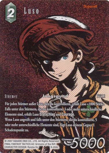Final Fantasy Opus 9-058 L Luso Wind