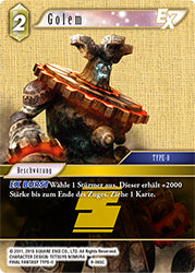 Final Fantasy Opus 9-065 C Golem Erde