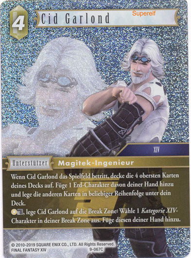 Final Fantasy Opus 9-067 C Cid Garlond Erde