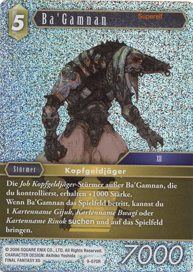 Final Fantasy Opus 9-070 R Ba`Gamnan Erde