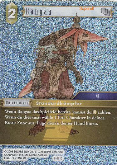 Final Fantasy Opus 9-071 C Bangaa Erde