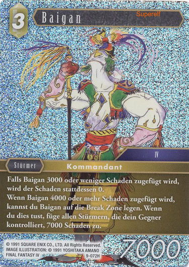 Final Fantasy Opus 9-072 H Baigan Erde