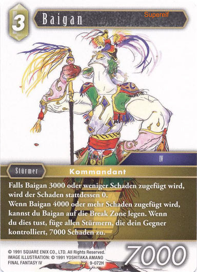 Final Fantasy Opus 9-072 H Baigan Erde