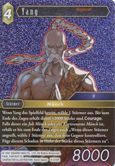 Final Fantasy Opus 9-075 R Yang Erde