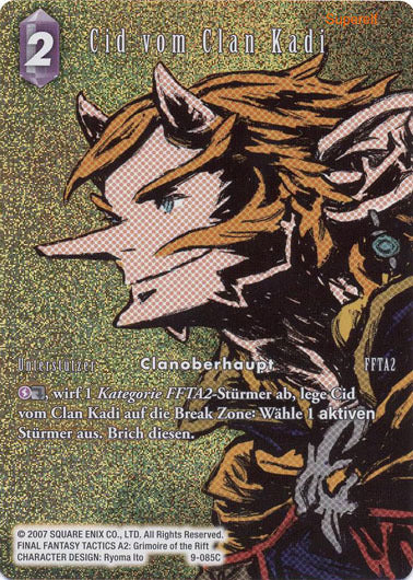 Final Fantasy Opus 9-085 C Cid vom Clan Kadi - Blitz