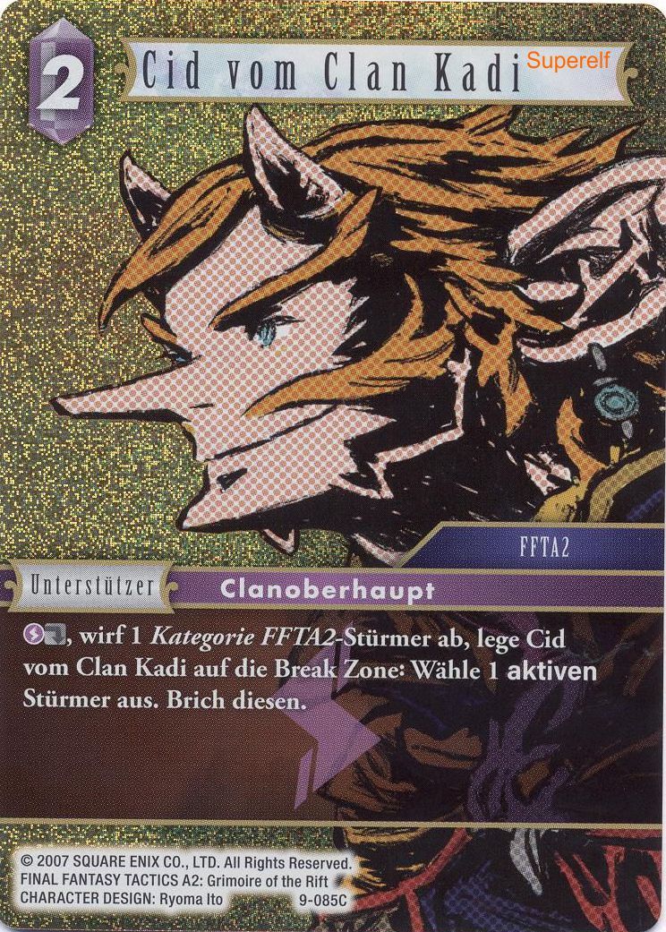 Final Fantasy Opus 9-085 C Cid vom Clan Kadi - Blitz