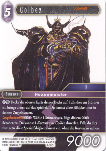 Final Fantasy Opus 9-087 H Golbez Blitz