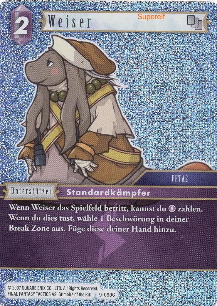 Final Fantasy Opus 9-090 C WEiser Blitz