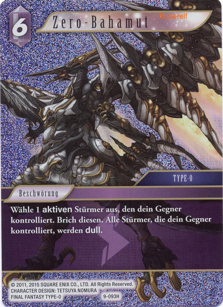Final Fantasy Opus 9-093 H ZERO-Bahamut Blitz