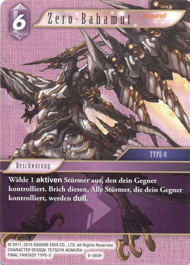 Final Fantasy Opus 9-093 H ZERO-Bahamut Blitz
