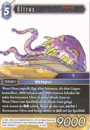 Final Fantasy Opus 9-104 L Ultros Wasser
