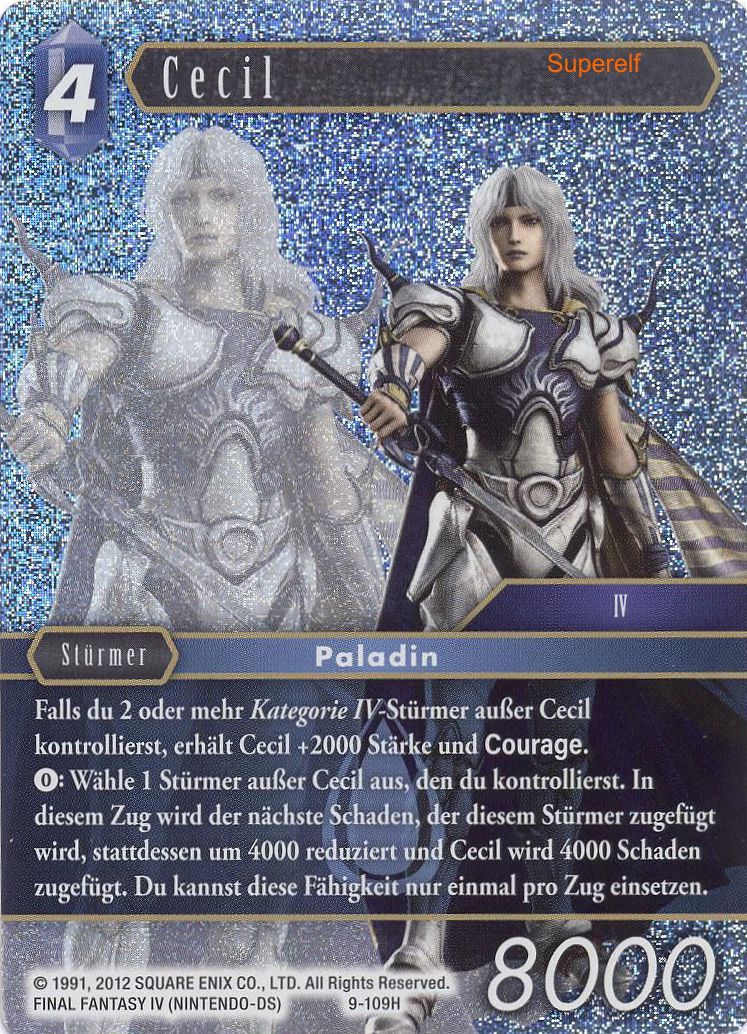 Final Fantasy Opus 9-109 H Cecil Wasser