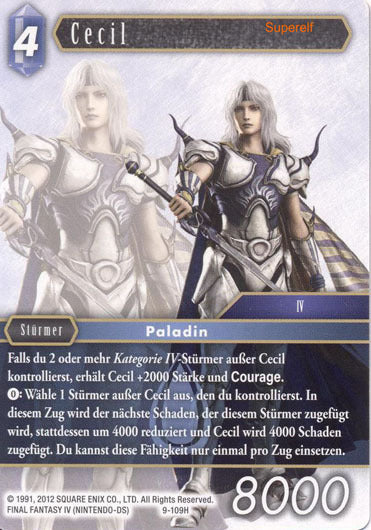 Final Fantasy Opus 9-109 H Cecil Wasser