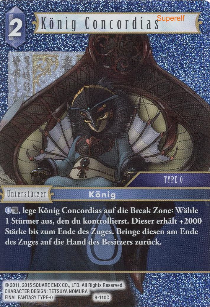 Final Fantasy Opus 9-110 C König Concordias Wasser