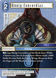 Final Fantasy Opus 9-110 C König Concordias Wasser