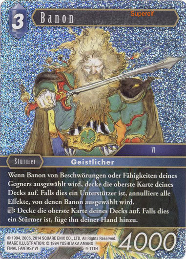 Final Fantasy Opus 9-111 H Banon Wasser