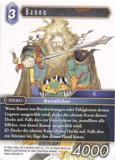 Final Fantasy Opus 9-111 H Banon Wasser