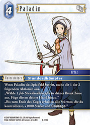 Final Fantasy Opus 9-112 C Paladin Wasser