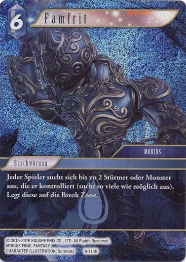 Final Fantasy Opus 9-113 H Framfrit Wasser
