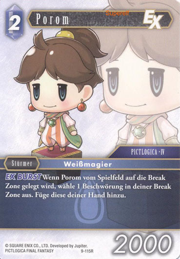 Final Fantasy Opus 9-115 R Porom Wasser