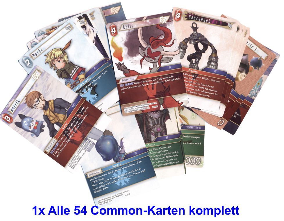 OPUS 10 - 1x Alle 54 Common Karten komplett