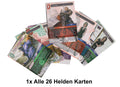 OPUS 21 - 1x Alle 26 Helden Karten komplett