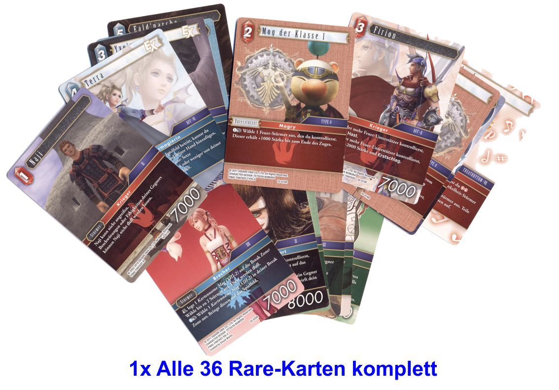OPUS 10 - 1x Alle 36 Rare Karten komplett
