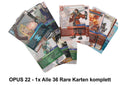 OPUS 22 - 1x Alle 36 Rare Karten komplett