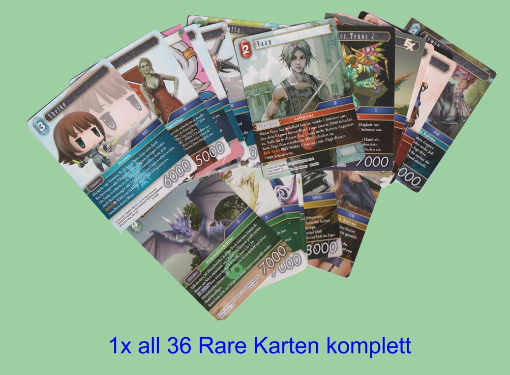 OPUS 16 - 1x Alle 36 Rare Karten komplett