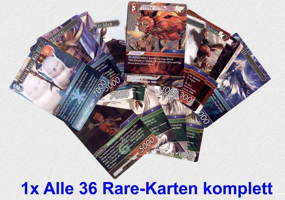 OPUS 14 - 1x Alle 36 Rare Karten komplett