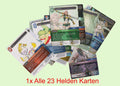 OPUS 19 - 1x Alle 23 Helden Karten komplett
