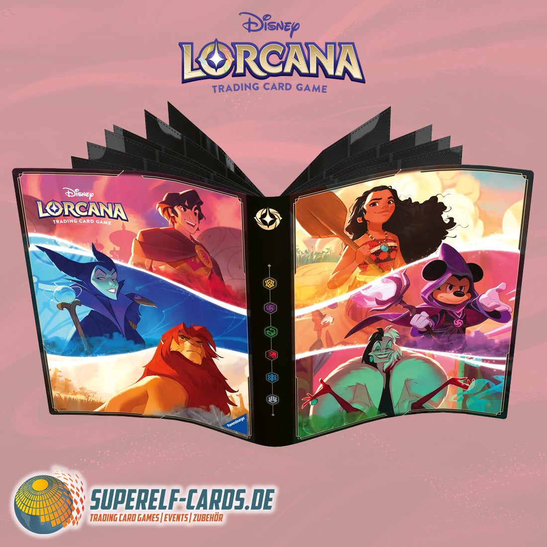 Disney Lorcana TCG - 18-Pocket Binder - Verschiedene Motive