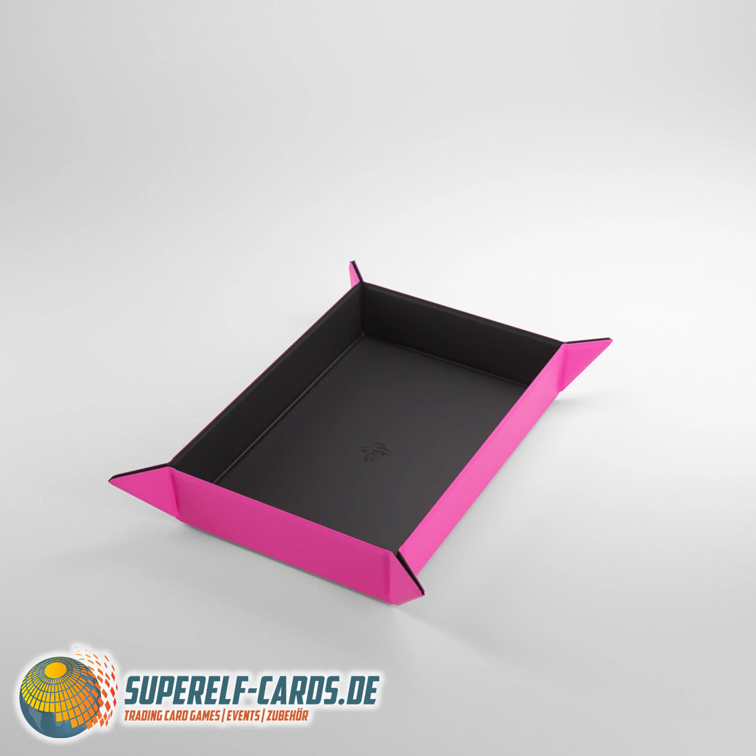 Gamegenic - Magnetic Dice Tray - Rectangular - Black / Pink