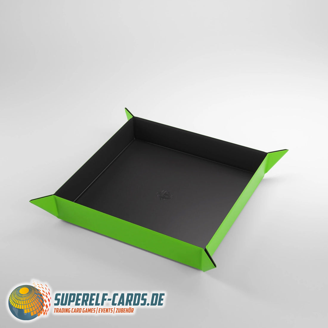 Gamegenic - Magnetic Dice Tray - Square - Black / Green