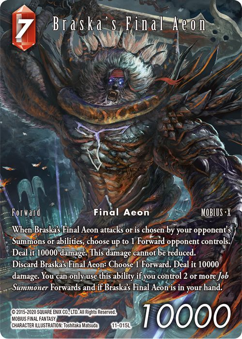 Promokarte Variante Braska`s Final Aeon 11-015L - Englisch - Full Art Foil